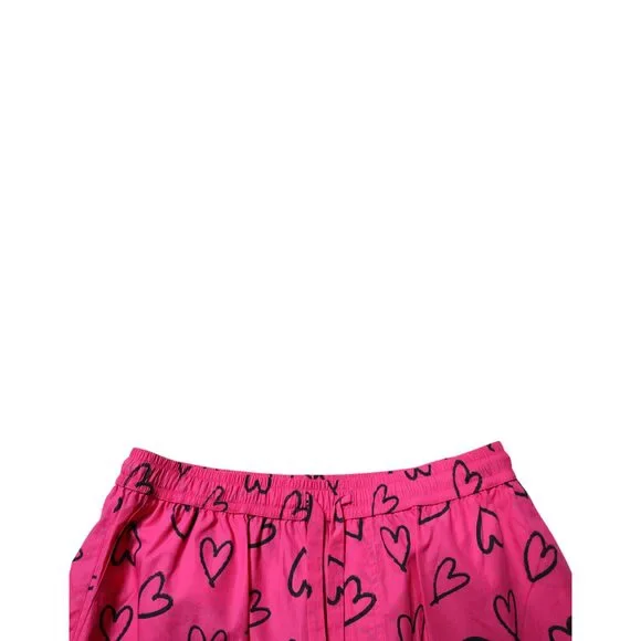 Dolce & Gabbana Pink Cotton Heart Print Bermuda Shorts Mens Shorts